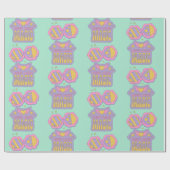 patroon 90s stijl cadeaupapier (Vlak)