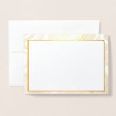 patroon abstract bruin folie kaarten (Voorkant met envelop)