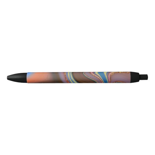 patroon abstract bruin zwarte inkt pen (Voorkant)