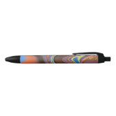 patroon abstract bruin zwarte inkt pen (Bovenkant)