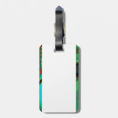 patroon abstract gemarmerd bagagelabel (Achterkant verticaal)