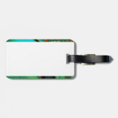 patroon abstract gemarmerd bagagelabel (Achterkant horizontaal)