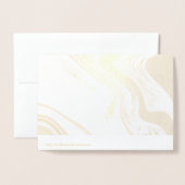 patroon abstract gemarmerd folie kaarten (Met envelop)