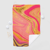 patroon abstract gemarmerd golfhanddoek (Insitu)