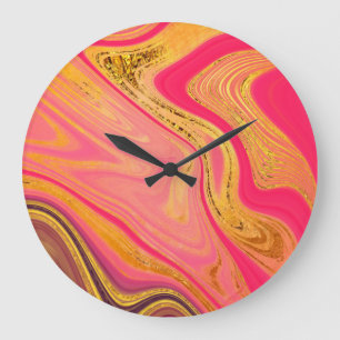 patroon abstract gemarmerd grote klok