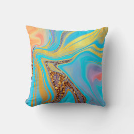 patroon abstract gemarmerd kussen