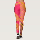 patroon abstract gemarmerd leggings (Achterkant)