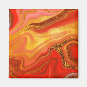 patroon abstract gemarmerd magneet