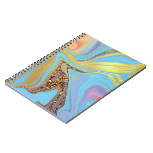 patroon abstract gemarmerd notitieboek (Linkerzijde)