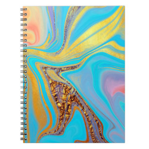 patroon abstract gemarmerd notitieboek