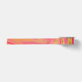 patroon abstract gemarmerd satijnen lint (Voorkant)