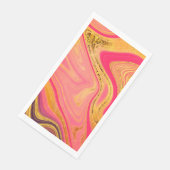 patroon abstract gemarmerd servet (Hoek)