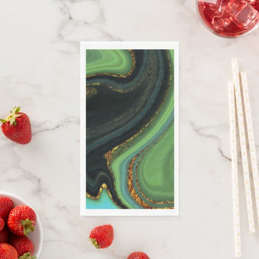 patroon abstract gemarmerd servet (Insitu)