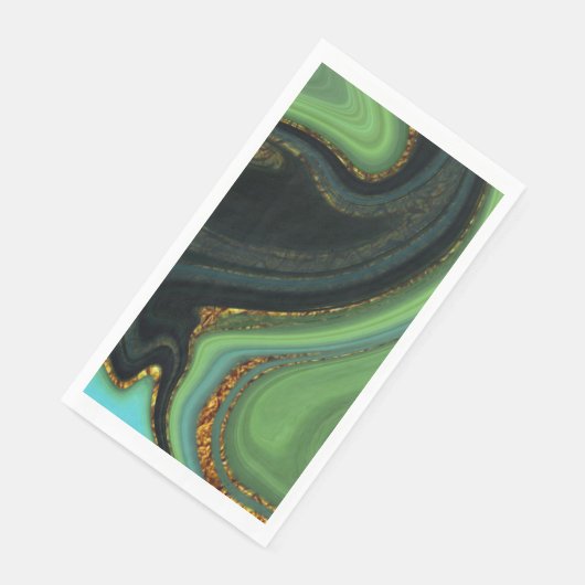 patroon abstract gemarmerd servet (Hoek)