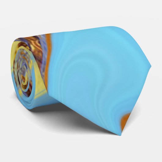 patroon abstract gemarmerd stropdas (Opgerold)