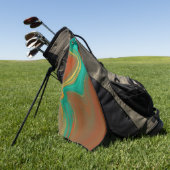 patroon abstract, golfhanddoek (Groen)