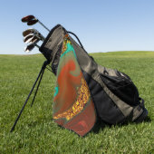 patroon abstract. golfhanddoek (Groen)