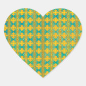 PATROON abstract Hart Sticker (Voorkant)