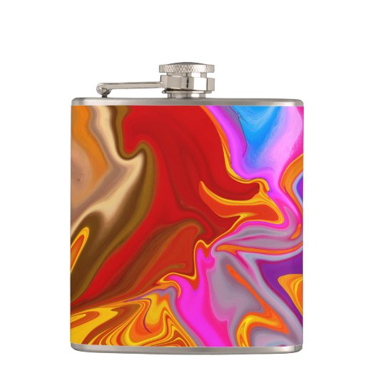 patroon abstract. heupfles (Voorkant)