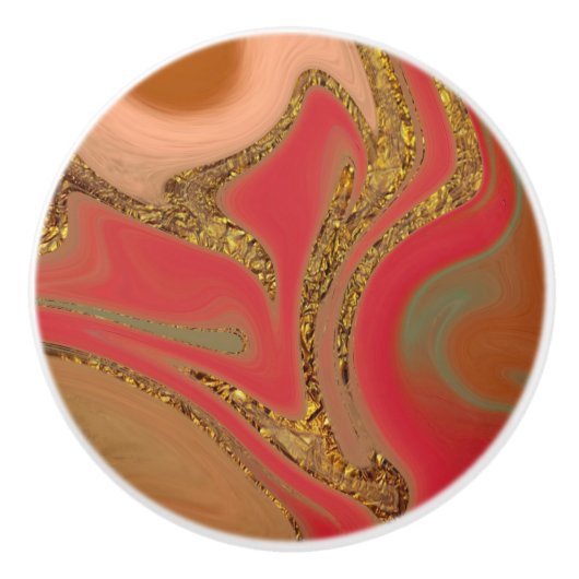 patroon abstract. keramische knop (Voorkant)
