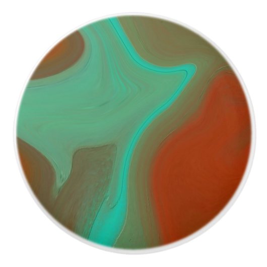 patroon abstract keramische knop (Voorkant)