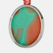 patroon abstract metalen ornament (Links)