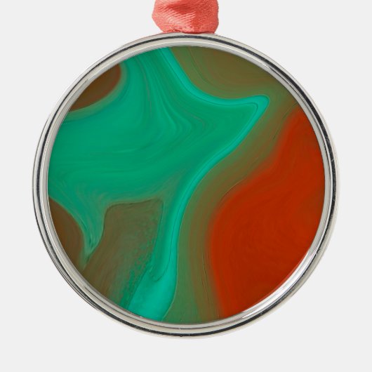patroon abstract metalen ornament (Voorkant)