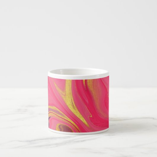 patroon abstract roze espresso kop (Voorkant)
