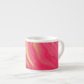patroon abstract roze espresso kop (Voorkant rechts)