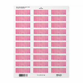 patroon abstract roze etiket (Full Sheet)