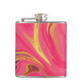 patroon abstract roze heupfles (Voorkant)