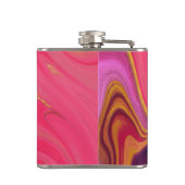 patroon abstract roze heupfles (Achterkant)