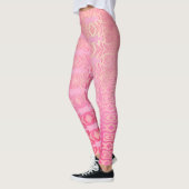 patroon abstract roze leggings (Links)