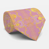 patroon abstract roze stropdas (Opgerold)