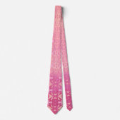patroon abstract roze stropdas (Voorkant)