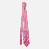 patroon abstract roze stropdas (Achterkant)