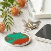 patroon abstract sleutelhanger (Zijkant)