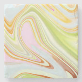 patroon abstract, stenen onderzetter (Voorkant)