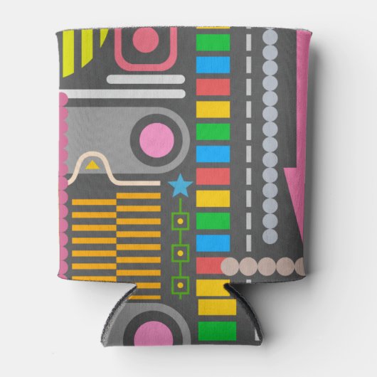 Patroon abstract Technology Control Panel Blikjeskoeler (Voorkant)