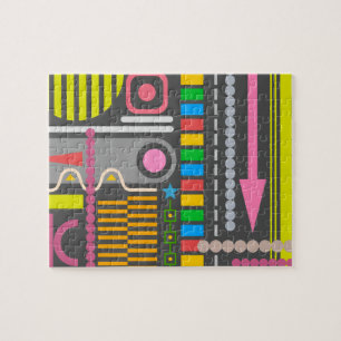 Patroon abstract Technology Control Panel Legpuzzel