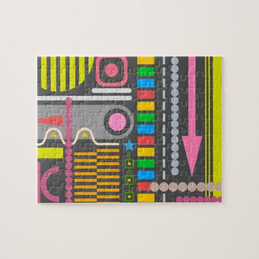 Patroon abstract Technology Control Panel Legpuzzel (Horizontaal)