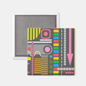 Patroon abstract Technology Control Panel Magneet (Voorkant / Achterkant)