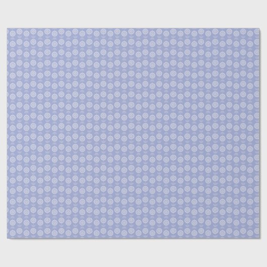 Patroon Abstracte kunst paarse bloembloemen Cadeaupapier (Vlak)