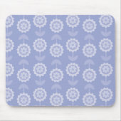 Patroon Abstracte kunst paarse bloembloemen Muismat (Voorkant)