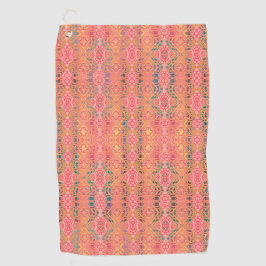 patroon abstracte roze golfhanddoek