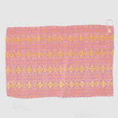 patroon abstracte roze golfhanddoek (Horizontaal)