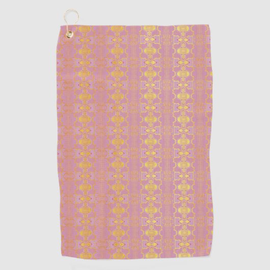 patroon abstracte roze golfhanddoek (Voorkant)