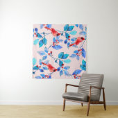 patroon achtergrond abstract rood caleidoscoop ont wandkleed (In Situ (horizontaal))