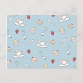 Patroon 'Aftermiddag Tea' Briefkaart (Voorkant)