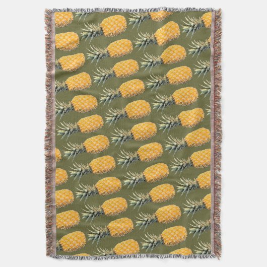 Patroon anananassen deken (Voorkant Verticaal)